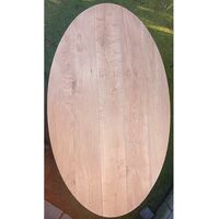 ovale eiken tafelblad