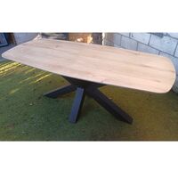 eiken tafel deens ovaal met spiderpoot