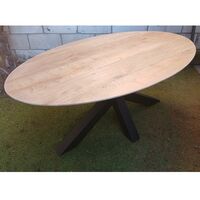eiken eettafel ovaal