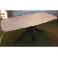 deens ovale tafel eiken met spiderpoot