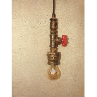 Nostalgische koperen hanglamp