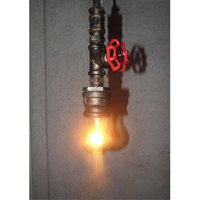 Industriële Koperen Hanglamp Kraan