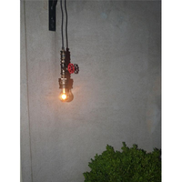 Landelijke koperen hanglamp