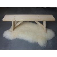 Bankje van blank steigerhout