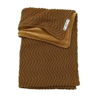 Meyco Ledikantdeken Velvet Waves Camel