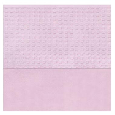 Wieglaken wafel roze 75 x 100 cm Jollein