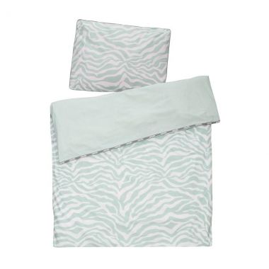 Kidsdepot Zebra dekbedovertrek 120x150_Seagreen