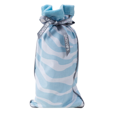 Kidsdepot kruikenzak Zebra blue