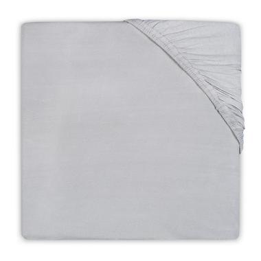Ledikanthoeslaken Jersey lichtgrijs 60x120 cm Jollein