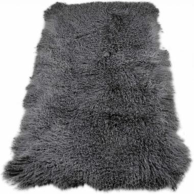 Tibetaans Schapenvacht groot 60x140 cm Grijs