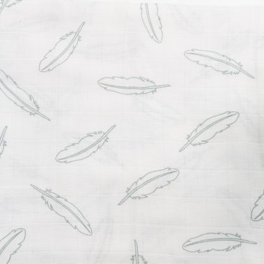 Hydrofiele monddoekjes Feathers-Clouds-Dots jade/wit Meyco