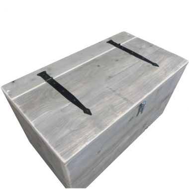 Kist vergrijsd steigerhout op maat