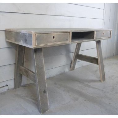 bureautje vergrijsd steigerhout